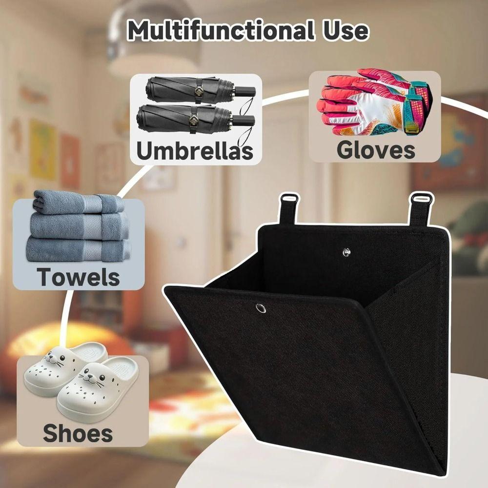 Wall-Mounted Wall Storage Bag Fabric Oxford Cloth RV Door Shoe Rack Hanging Large Capacity Shoe Storage Rack