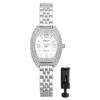 Women's Watch Stretch Band Waterproof Silver Stylish Analog Display Free Size Stainless Steel Band Quartz Watch Fashion Accessory - Birthday