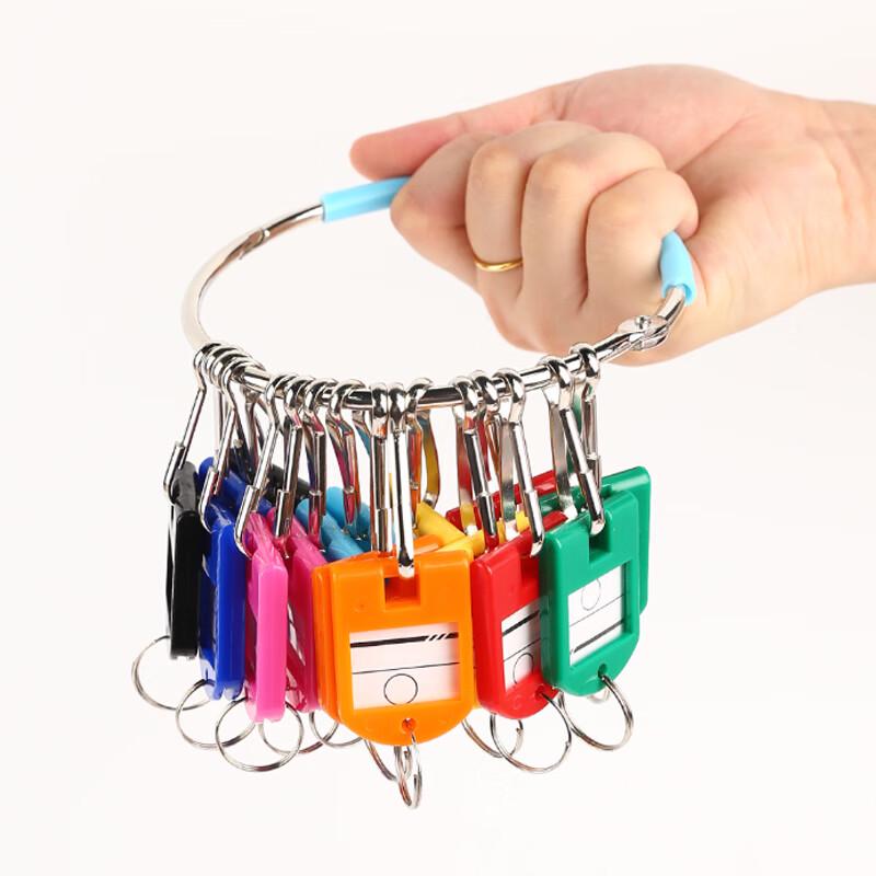 Writable Plastic Key Tags (20-Pack)