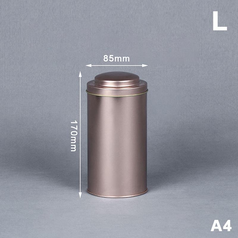 Lattina per Tè Contenitore Ermetico con Doppio Coperchio Scatola di Latta e Contenitori Rotondi da Cucina Barattolo Sigillato per Tè
