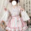 Lolita Styl Modifikovaný Hanfu Oblek Gradientní Barva Oblek s Krátkou Sukní