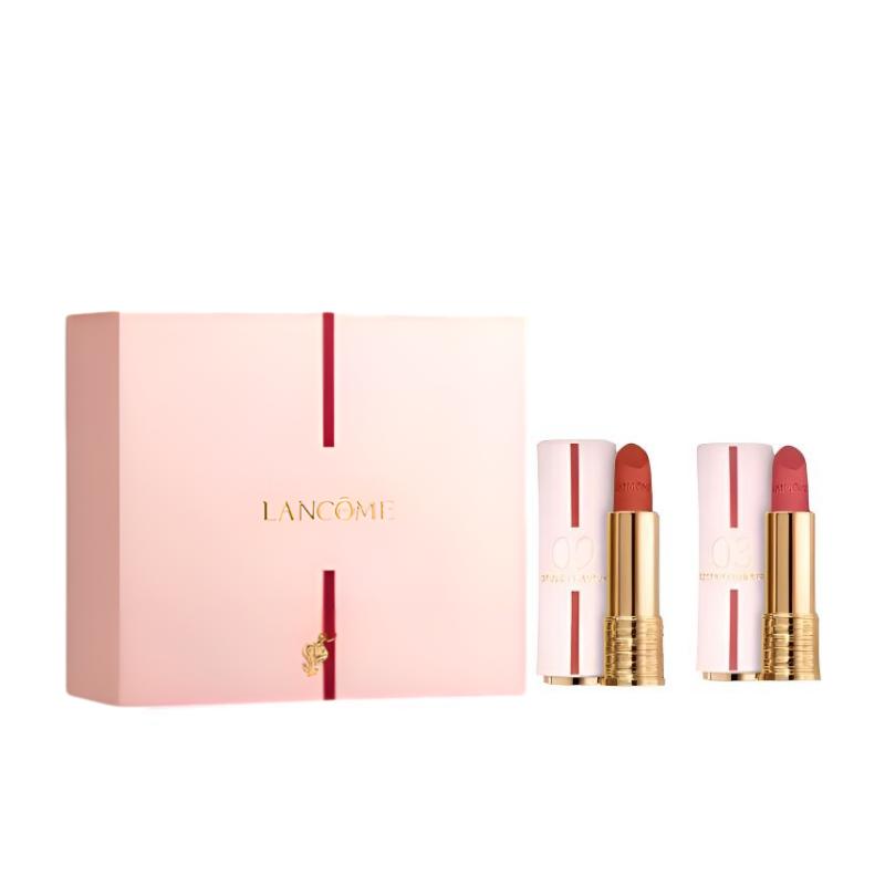 Lancôme lipstick Chinese Valentine s Day limited gift box, double 09# Roasted Liqiu 3.4g+03# Bangranchun 3.4g Chinese Valentine s Day double pack белый