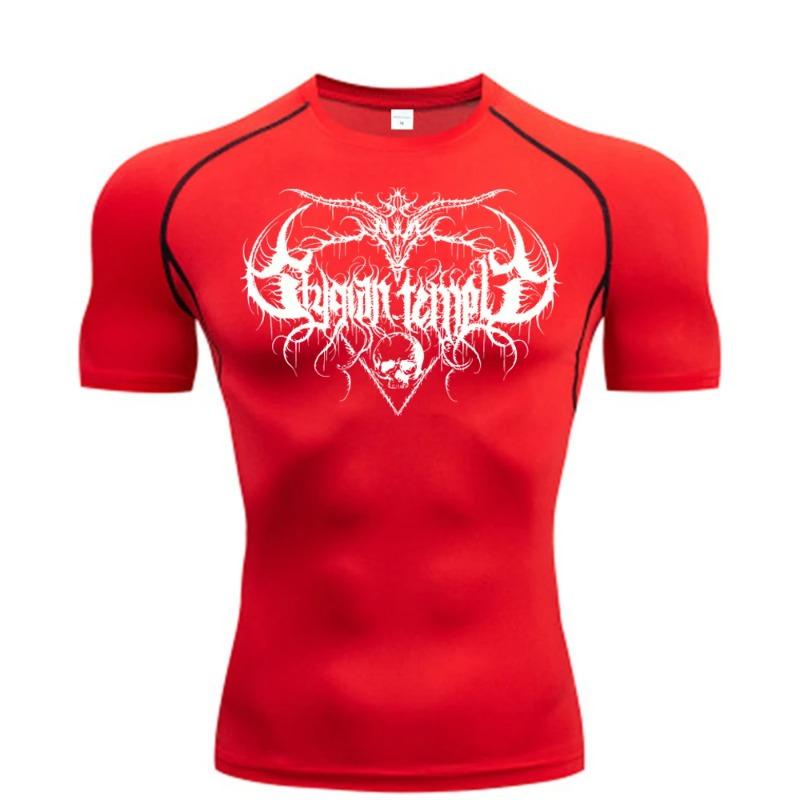 Men's Running Compression T-shirt Comfortable Short Sleeve Gym Fitness Jogging Fashion Sportswear Breathable Quick-Drying High Elasticity Top