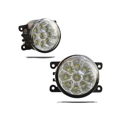 Apsmotiv Pair of LED Fog Light Assembly Suitable for Jaguar X-Type (CF1) Saloon 2001-2009 Cars DRL 30W 8000LM 12V