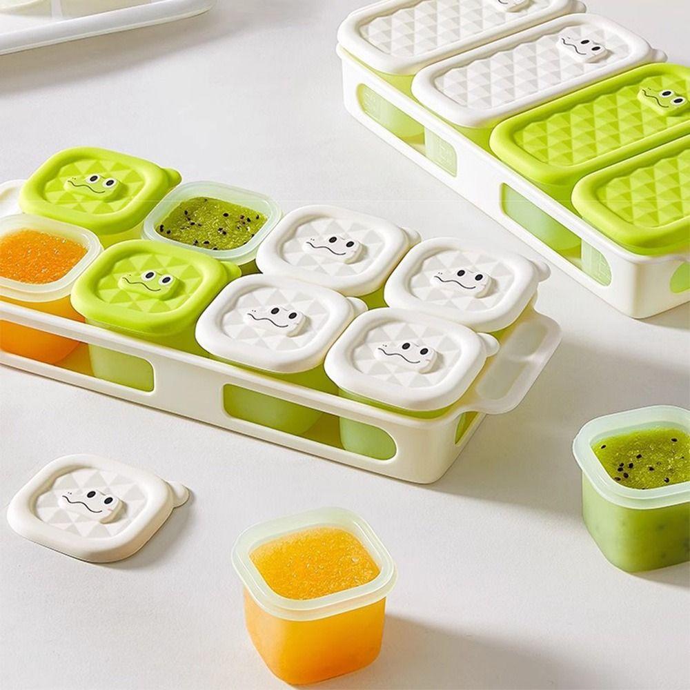Square Shape Silicone Ice Cube Mold Heat Resistance Food Storage Container  Fruit Storage