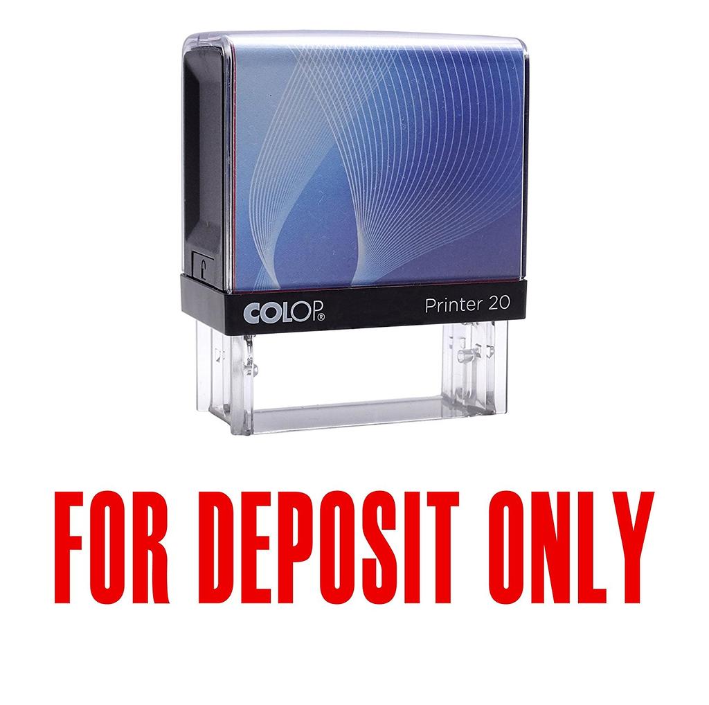 FOR DEPOSIT ONLY Self Inking Rubber Stamp Black Ink Office Stamp Colop