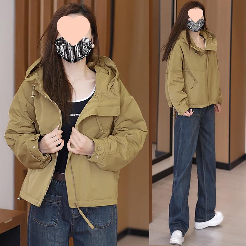 

Женская толстая флисовая куртка-ветровка с капюшоном Осень/Зима 2025 2XL (approx. 130-145 lbs)