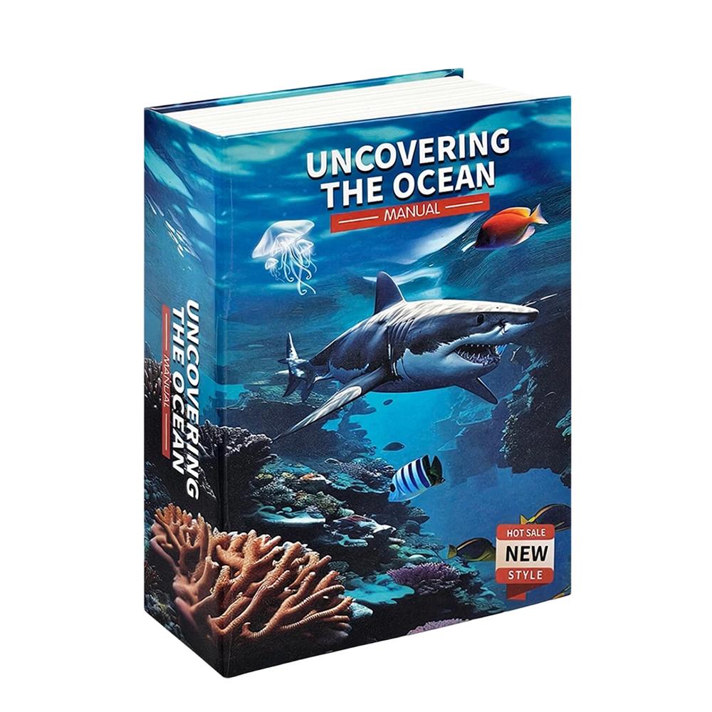 Nowy sejf w kształcie książki z zamkiem szyfrowym – Ukryta skarbonka i tajny schowek dla dzieci, Idealny prezent urodzinowy i świąteczny