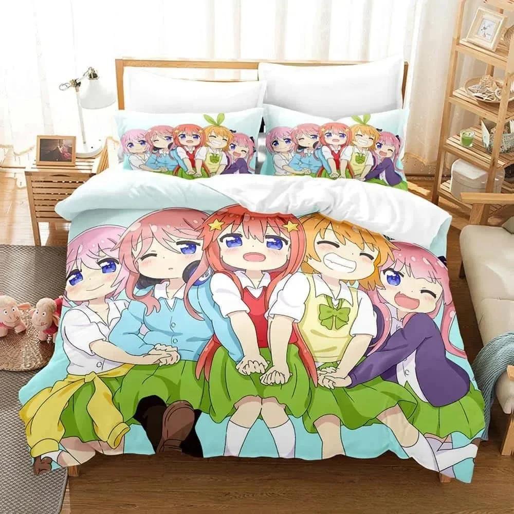 Anime Wataten! An Angel Flew Down to Me Bedding Set Printed With Pillowcase Bed Duvet Cover Single Double Queen Super King Size