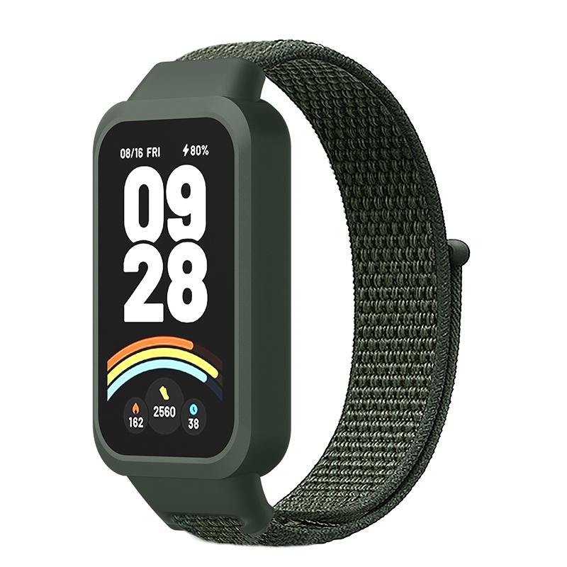 Nailono kilpinė apyrankė For For Xiaomi Band 9 Active/Redmi Band 3 išmaniajai laikrodžiui Sportinė minkšta apyrankė riešui For For Xiaomi Band 9 Active