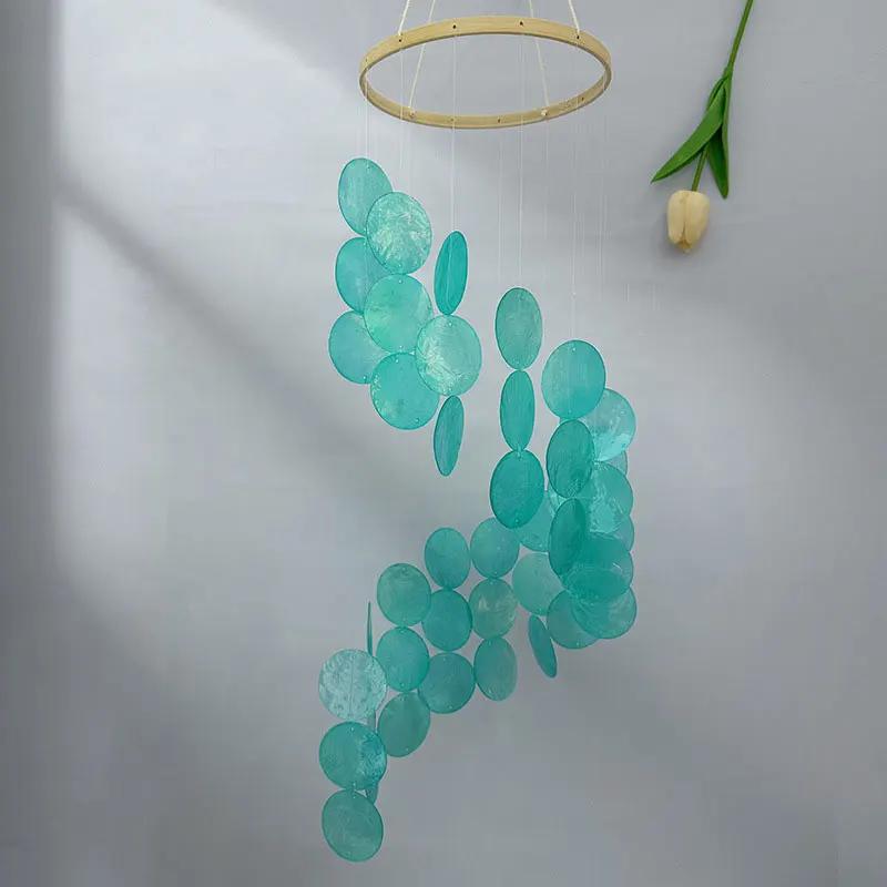 Bohemian Style Natural Shell Wind Chimes Kids Bedroom Hanging Wind Chime Pendant Home Decoration Crafts Photograph Props Gifts