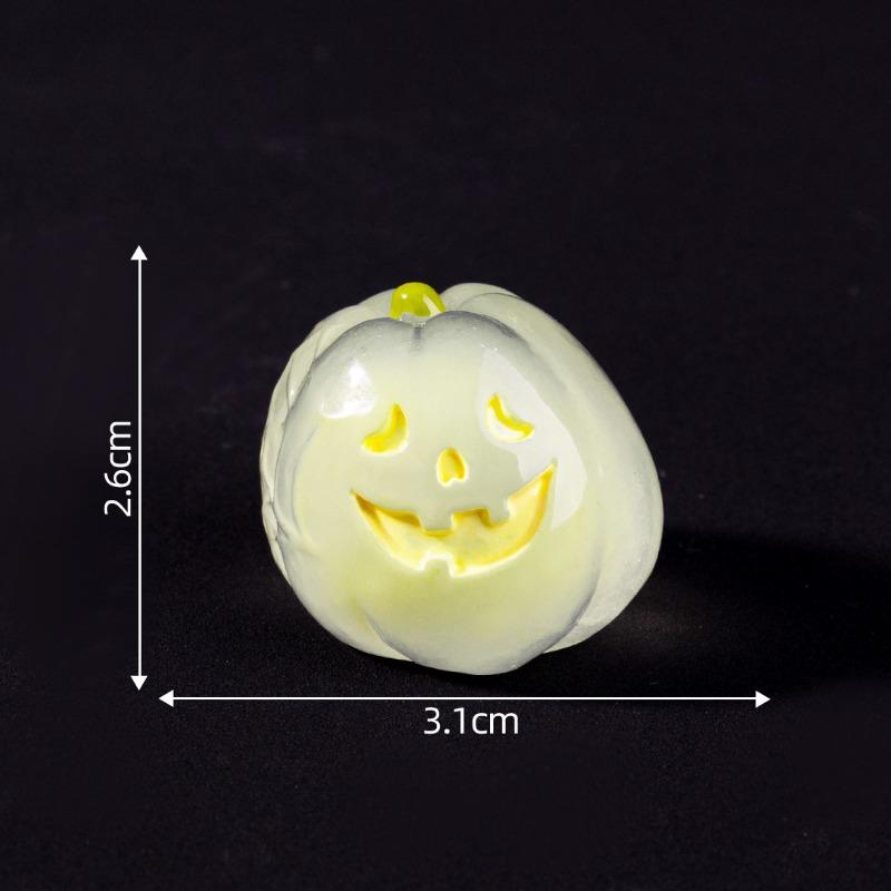 Micro-landscape Luminous Halloween Pumpkin Demon Decorative Accessories Mini Car Ornaments