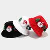 Winter Christmas Decor Fisherman Hat With Elf Theme For Casual Holiday Outfits