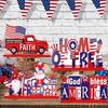 Independence Day Patriotic Wooden Table Decorations Table Sign Party Decoration Gift Wooden Crafts Decorations