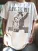 Lana Del Rey Graphic Iconic Short Sleeve White Tee QT8113 Unisex T-Shirt