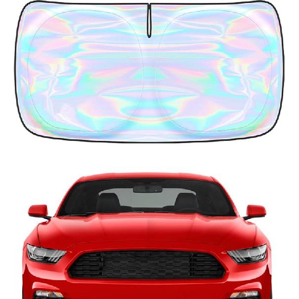 Windshield Sun Shade Cover For Kia Forte -2025 - Sunshade Compatible With Kia Forte Foldable Front Window Sunshade Sun Visor Protector Block UV Rays
