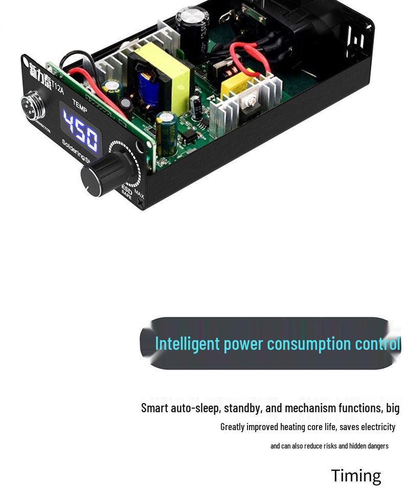 T12 Digital Soldering Station: High Power, Adjustable Temperature Iron for Mobile Repair & DIY Projects