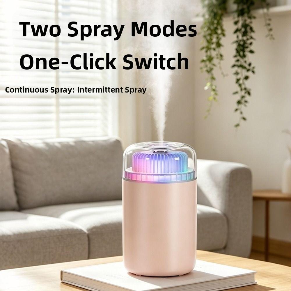 Ultrasonic Spray Mini Air Humidifier Colorful Light Essential Oil Diffuser For Car