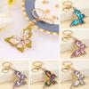 Light Luxury Butterfly Keychain Crystal Pendant Rhinestone Butterfly Keychain Colorful Diamond Butterfly Pendant Sparkling Bag Charm Gift for Women