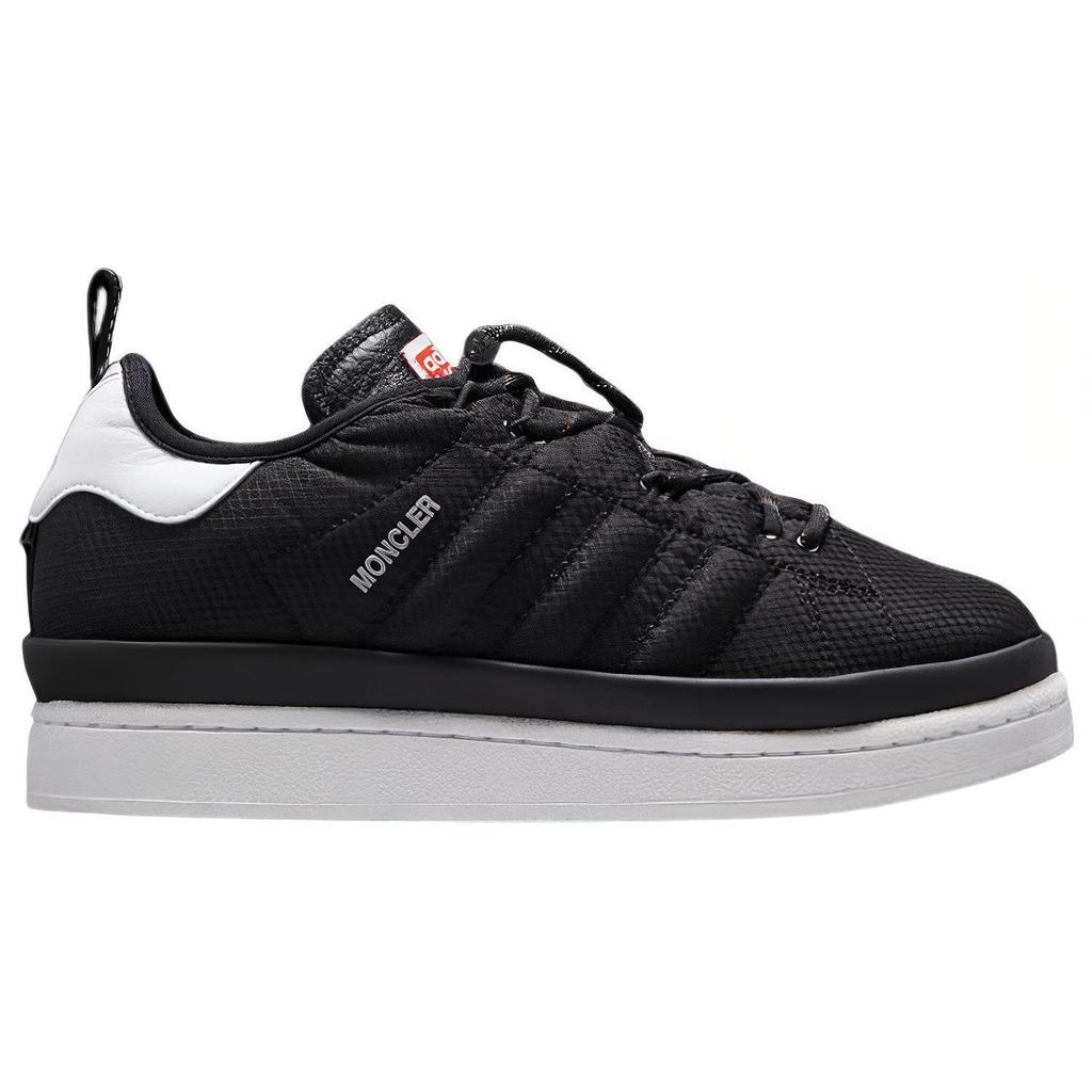 Adidași Unisex Adidas Originals X Moncler cu Șireturi și Vârf Rotund, Model Joasă, Negri I209S4M00050M3019999