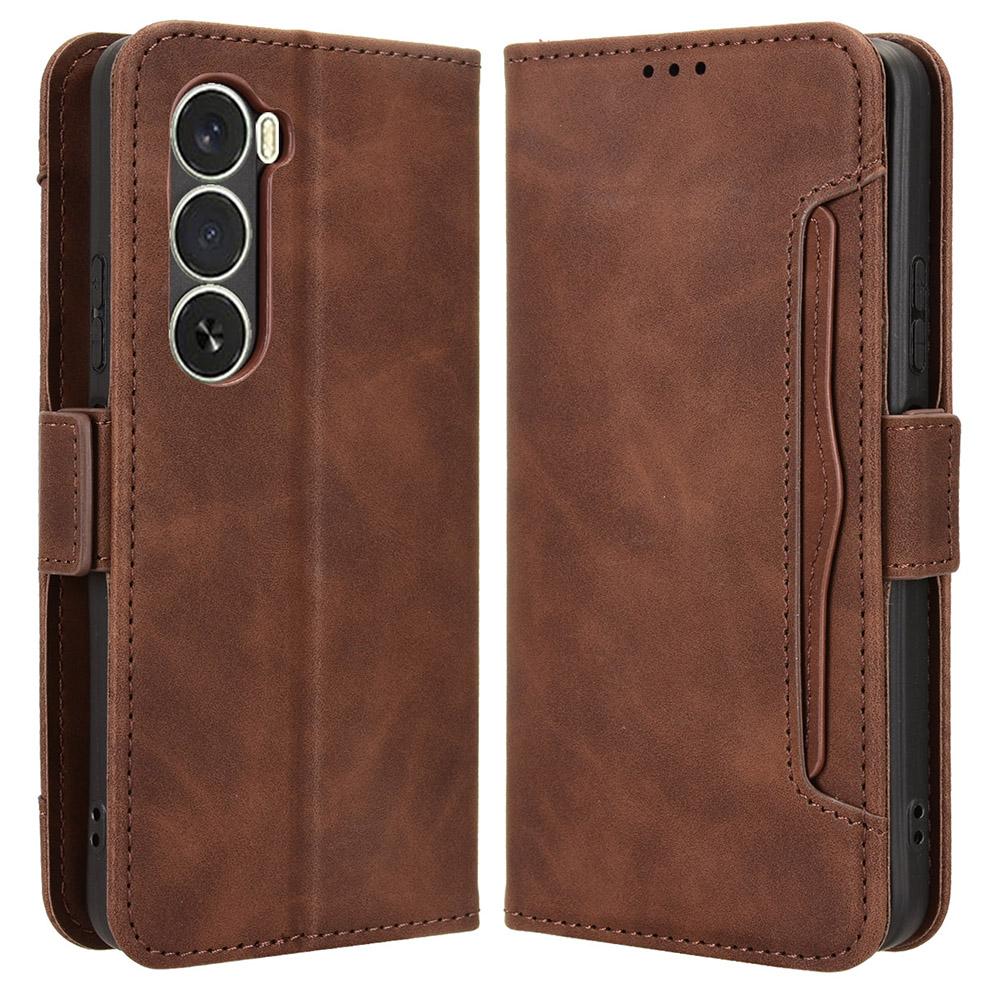

For itel A100 4G Leather Case Phone Wallet Cover with Multiple Card Slots