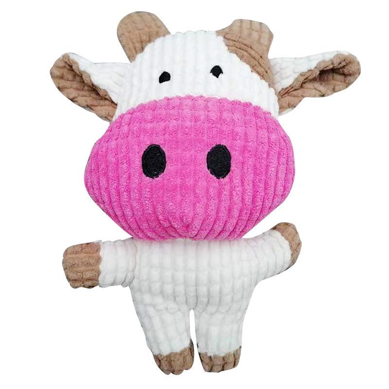 Bite-Resistant Teething Plush Dog Toy with Sound, Self-Play & Boredom Relief