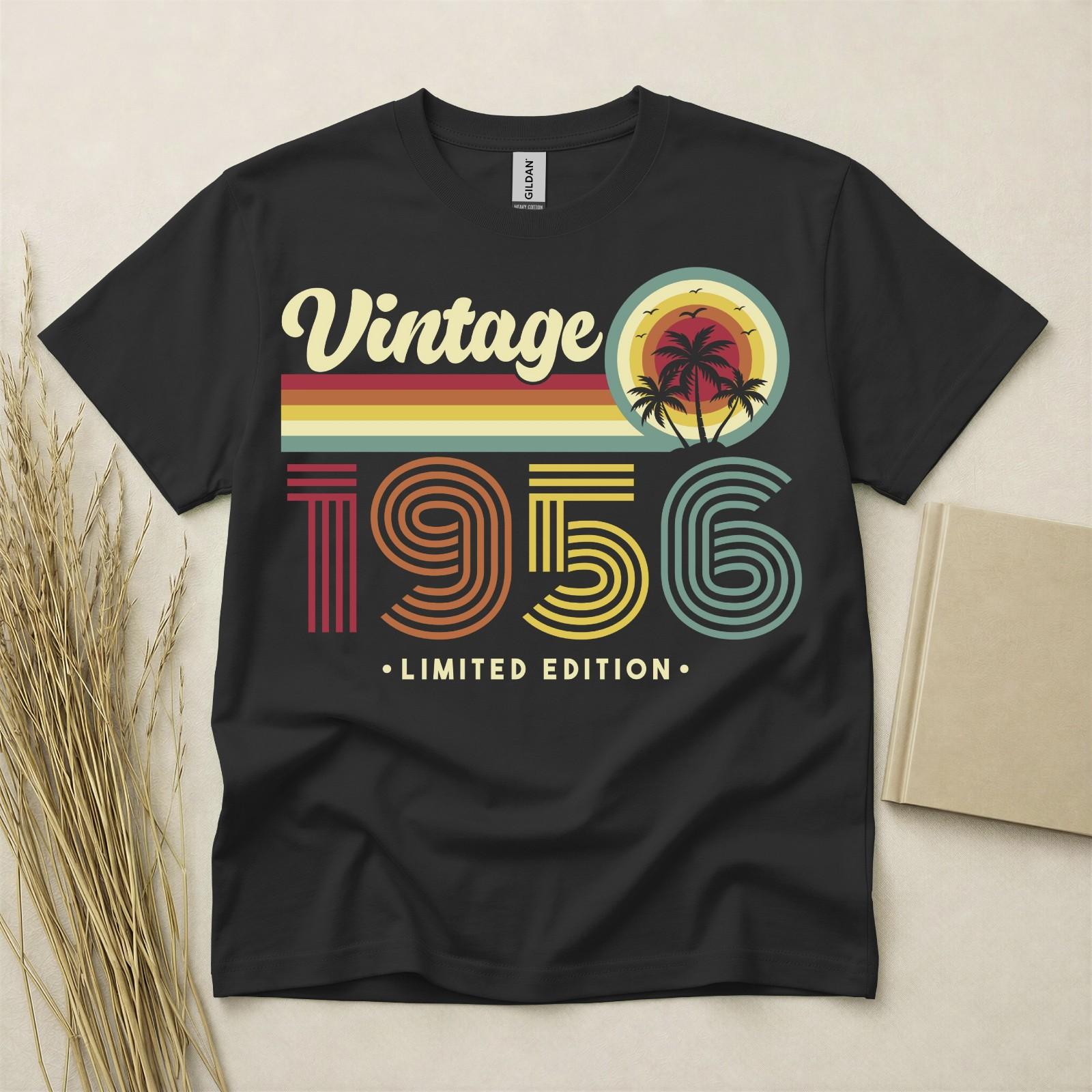 70th Birthday T-shirt Born In 1956 70 Years Old Gifts Vintage Limited Edition S разноцветный