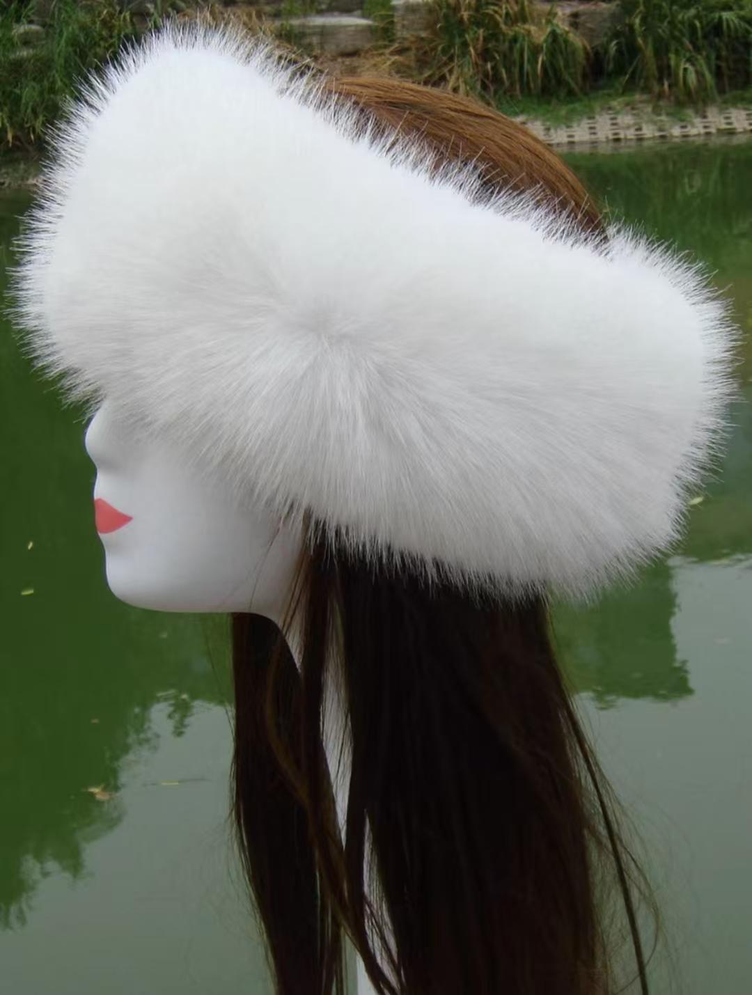 

New Solid Color Plush Headband Winter Warm Faux Fur Hat Soft Elastic Beanies Coldproof Ear Warmer Adjustable Headbands For Women