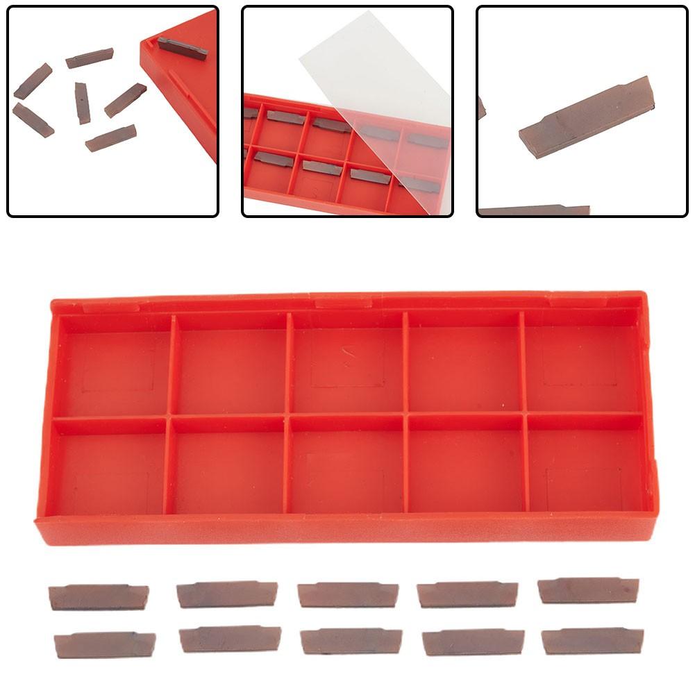 10pcs MGMN200-G LDA Carbide Inserts Blades for Grooving Cutting Lathe Tool