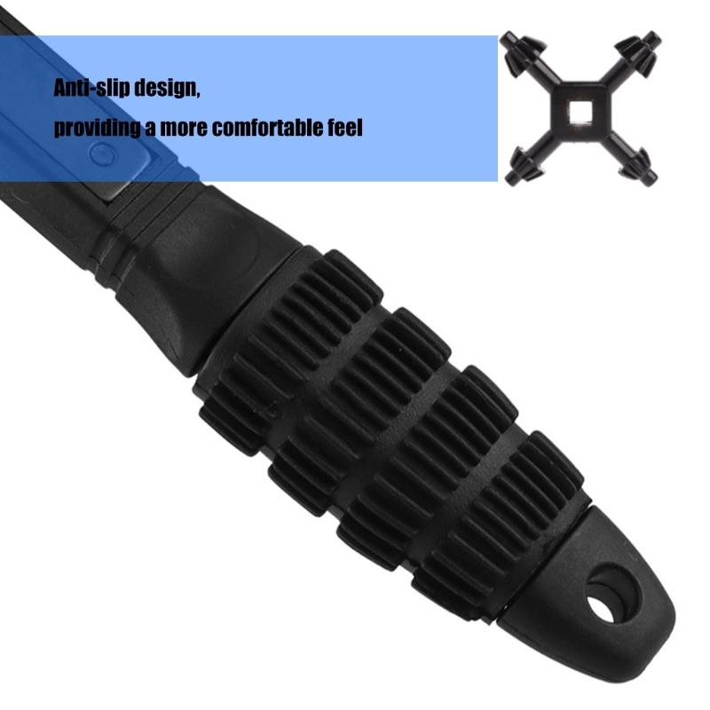 Chuck Key Tool Ratchets Wrench and Multiple Key Set with Ergonomic Handle Multifunction Iron Drills Chuck Key