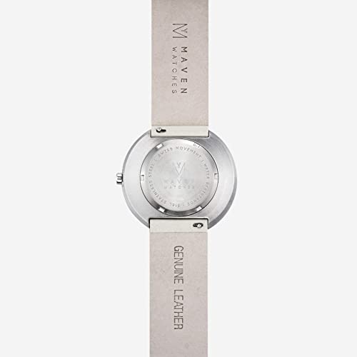 Maven Watches 40mm Artisan Series Minimalist Fashion Watch (SMOKE GREEN OFFWHITE 40MM)