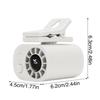 1pc Hipacool Portable Clip Fan 360° Rotatable 100 Speed Wind 12V USB Rechargeable Electric Fan Low Noise Mini Fan Clamp Anywhere