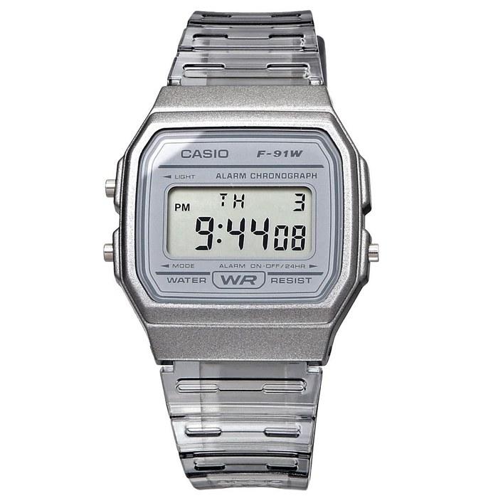 [Casio] F-91WS-8 Digital Watch, Clear Gray