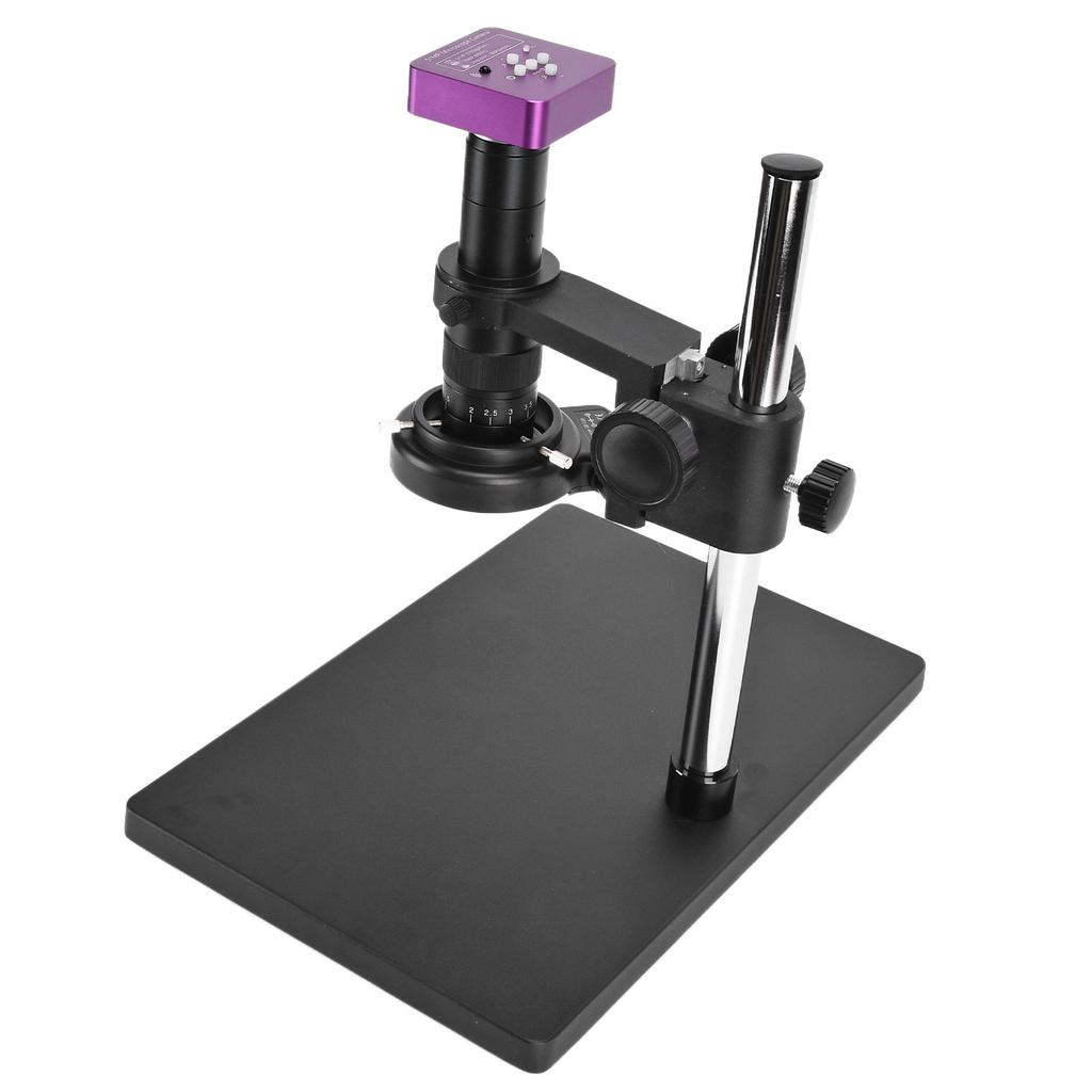 51MP Digital Video Microscope Camera with 180X CLens 144LED Ring Light Stand Bracket for Repairing  5060HZ