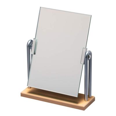Horiuchi Kagami Kogyo Wooden Stand Mirror That Blends In with Your Living Room M Wood Grain Tabletop Makeup Birthday Gift Space, Size, Mirror, Mirror,