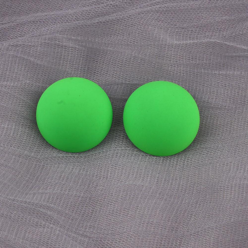 New Korean Neon Yellow Green Round Square Acrylic Stud Earrings For Women Geometric Triangle Matt Earrings Jewelry Party Gifts