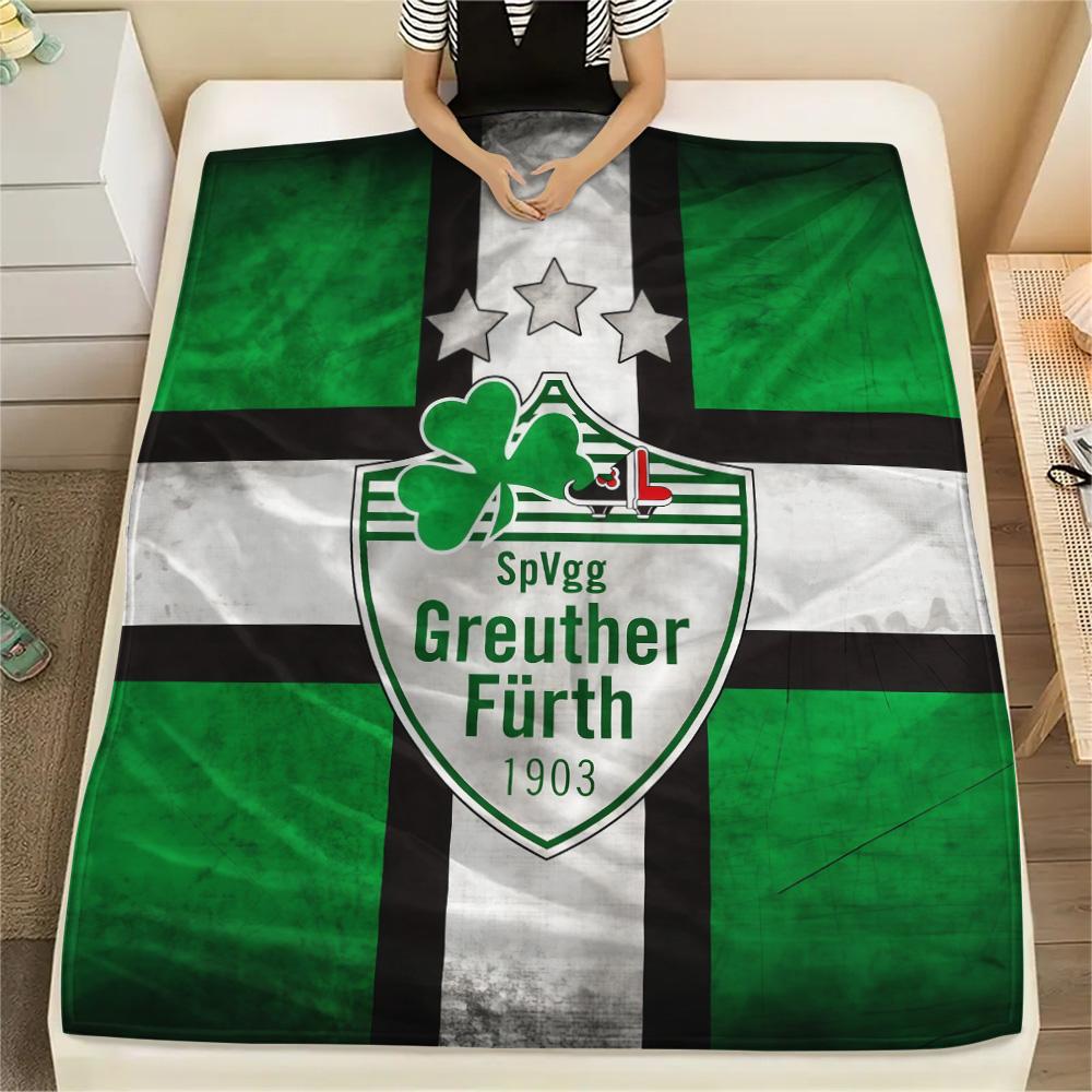 SpVgg Greuther Fürth Flanelldecke, Hohe Qualität, Bequem für Alle Jahreszeiten, Heimdekoration, Wärme und Komfort 80cmx120cm black
