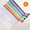 Multipurpose Student Supplies PVC Mesh Pouch Clear Mesh Stationery Organizer Smooth Zipper File Document Bag