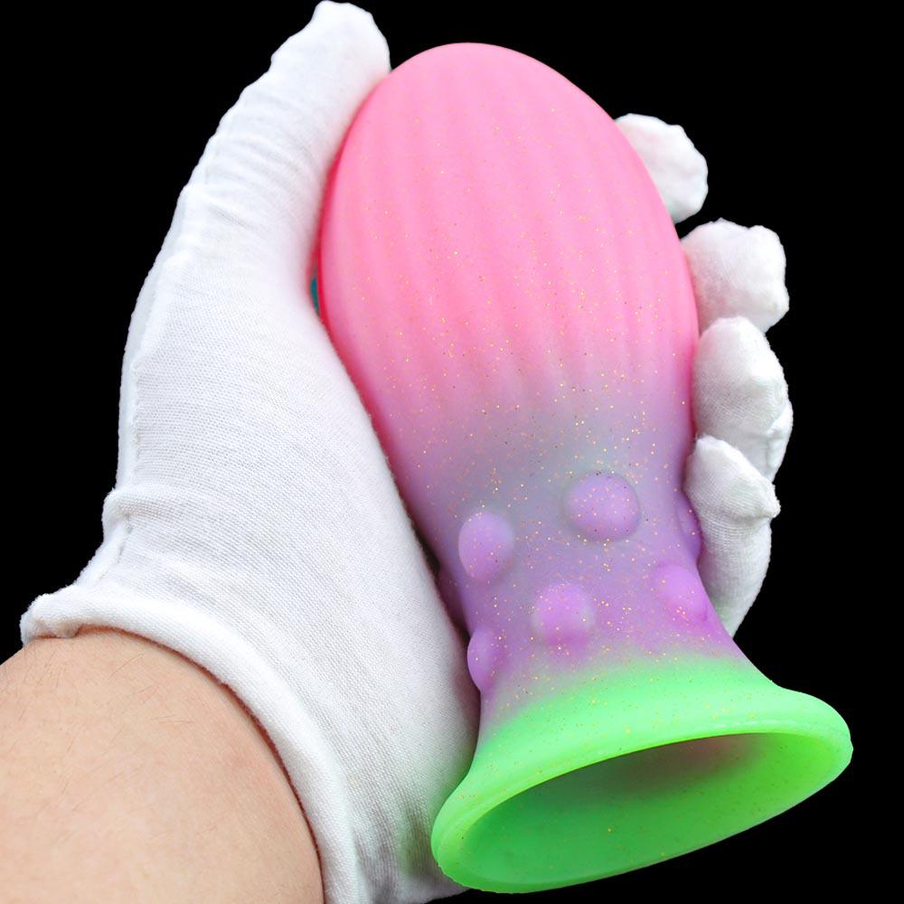 Super Thick Luminous Silicone Anal & Vaginal Dilator Toy for Men and Women