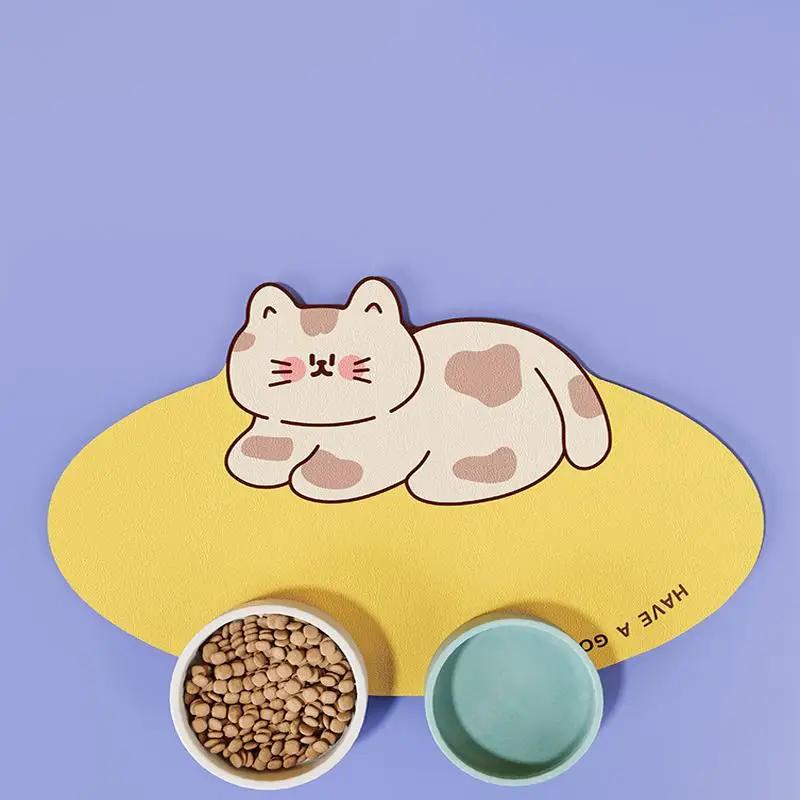 

VIKAMA Diatomite Pet Dining Mat waterproof Wipeable Anti-Spill Eating Matwashable Good Care Cat And Dog Dining Matpet Supplies 30X40CM (1X1.3FT