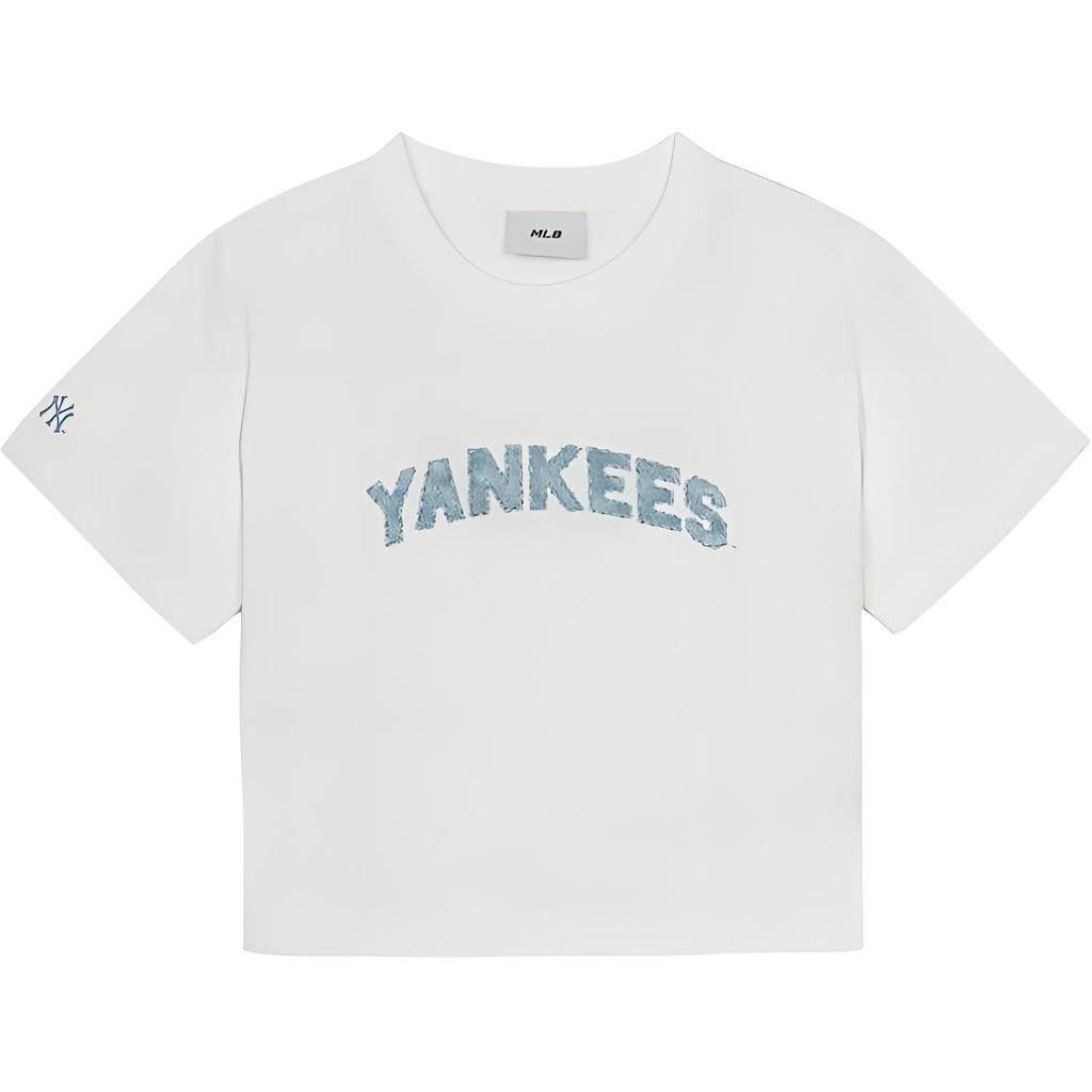 New MLB T Shirts Women's White 3FTSM0553-50IVS