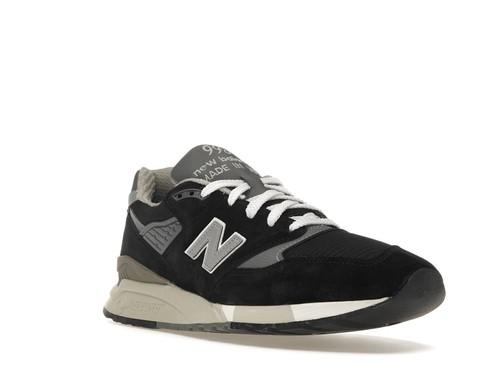 New Balance 998 Made in USA Low Black Silver - U998BL