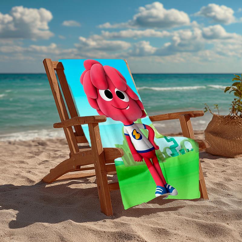 Ultra-Soft Beach Towel with Jelly Jamm Theme,Ideal for Pool - Camping, Diving - Perfect Travel Essential, Vibrant Beach Towel.