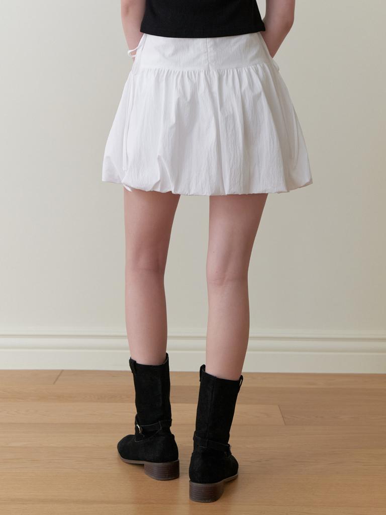Liel Ojo Mini Skirt (White)