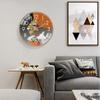Light Luxury Art Wall Clock Circular Quartz Clock For Bedroom Living Room Study Fashionable Simple Modern Decoration