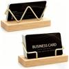 Metal Wood Combined Name Card Stand Multiple Styles Desktop Card Holder  Office