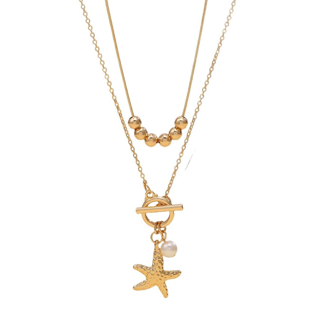 Jewelry Resort Wind Shell Starfish Casual Clavicle Chain OT Buckle Ocean Series Necklace Women