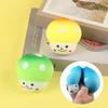 Jouet à presser Forme de champignon Rebond lent Jouet de décompression Couleur vive Balle anti-stress Ornement de bureau