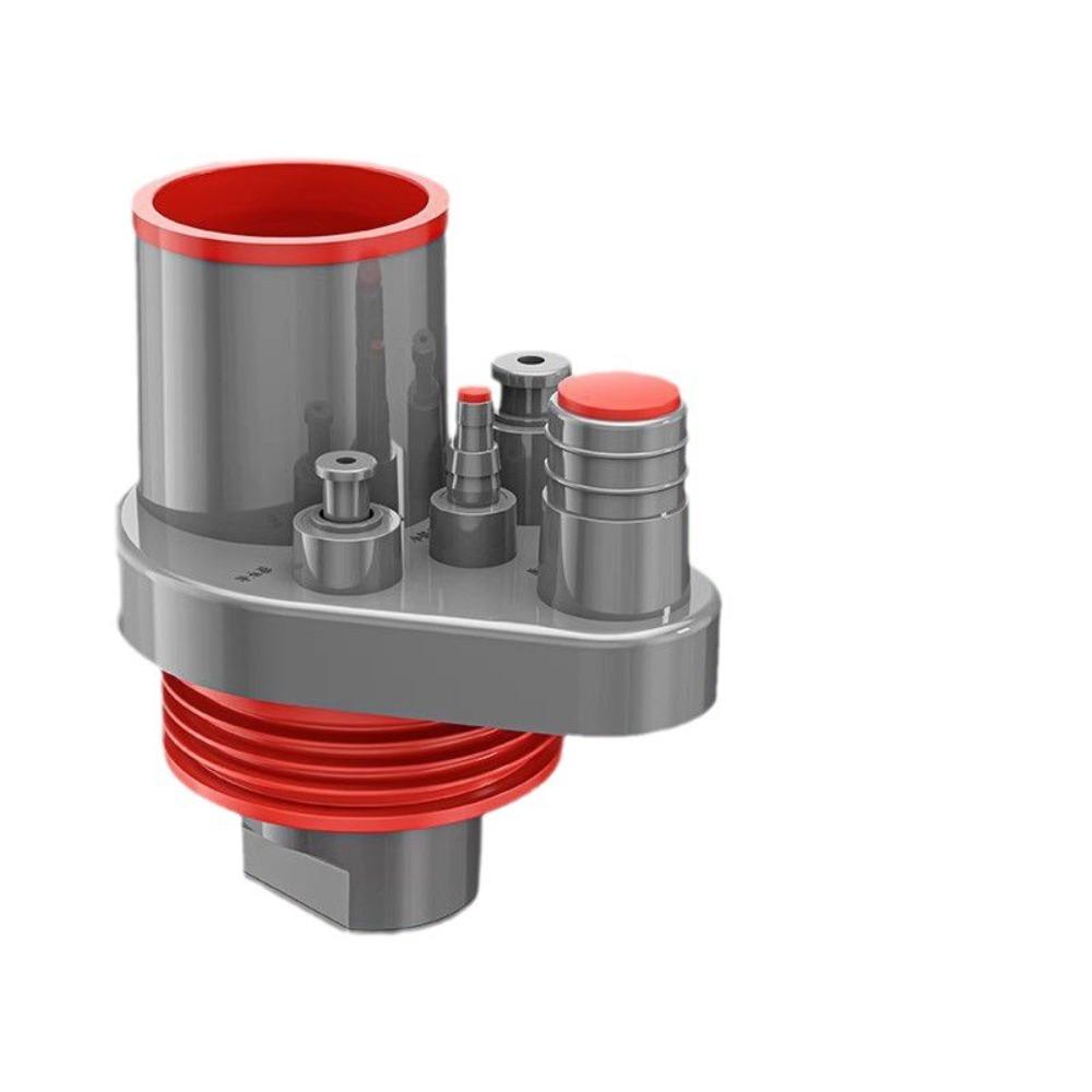

Тройник для кухонной сливной трубы Интегрированное канализационное решение Система для посудомоечной машины красный/серый