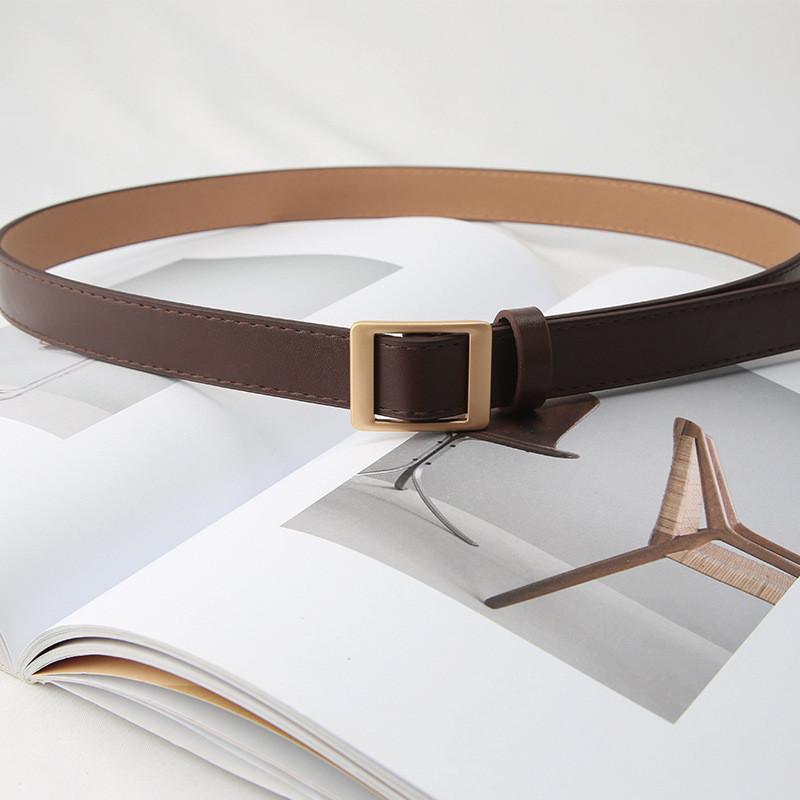 Simple And Versatile Korean Style Women's No-hole Belt For Summer Fashion